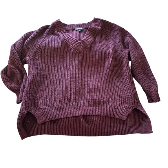 Express Pink Off-the-Shoulder Sweater - Picture 1 of 6